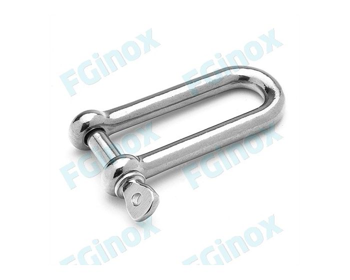 Manille droite longue inox A4/S.S316