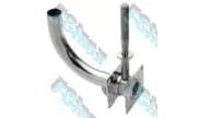 MACON decanter elbow square flange 316L stainless steel