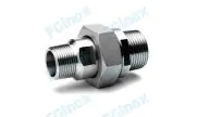 Raccordo union conico tornito maschio/maschio ridotto Gas BSP inox 316L