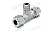 Male BSP tee unions stainless steel 316TI