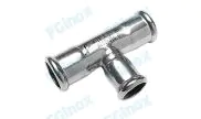 Equal female tees to press stainless steel