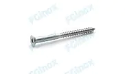 Wood screw countersunk head cross recess Pozidriv DIN966 stainless steel 304