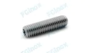 Hexagon socket headless machine screw with cup end DIN916 stainless steel A2/304
